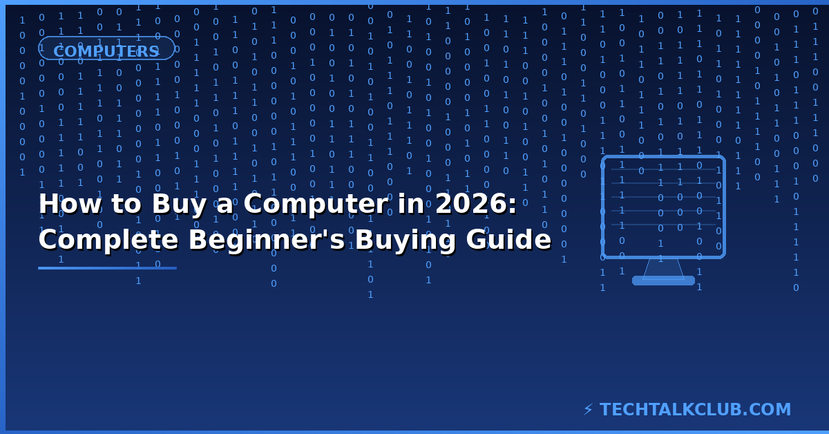 How to buy a computer in 2026 – laptop vs desktop specs budget buying guide