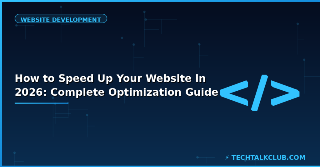 How to speed up your website 2026 – caching CDN image compression Core Web Vitals WP Rocket