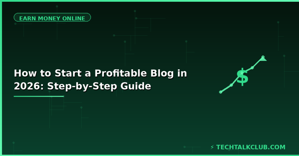 How to start a profitable blog 2026 – niche selection WordPress keyword research SEO monetisation