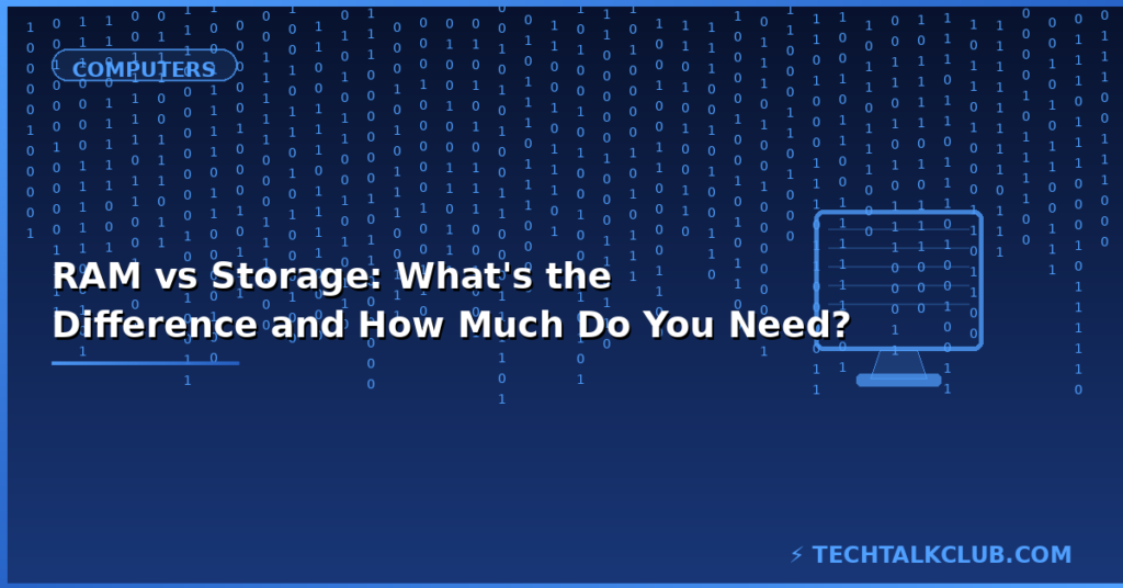 RAM vs storage difference explained – how much RAM and SSD do you need 2026