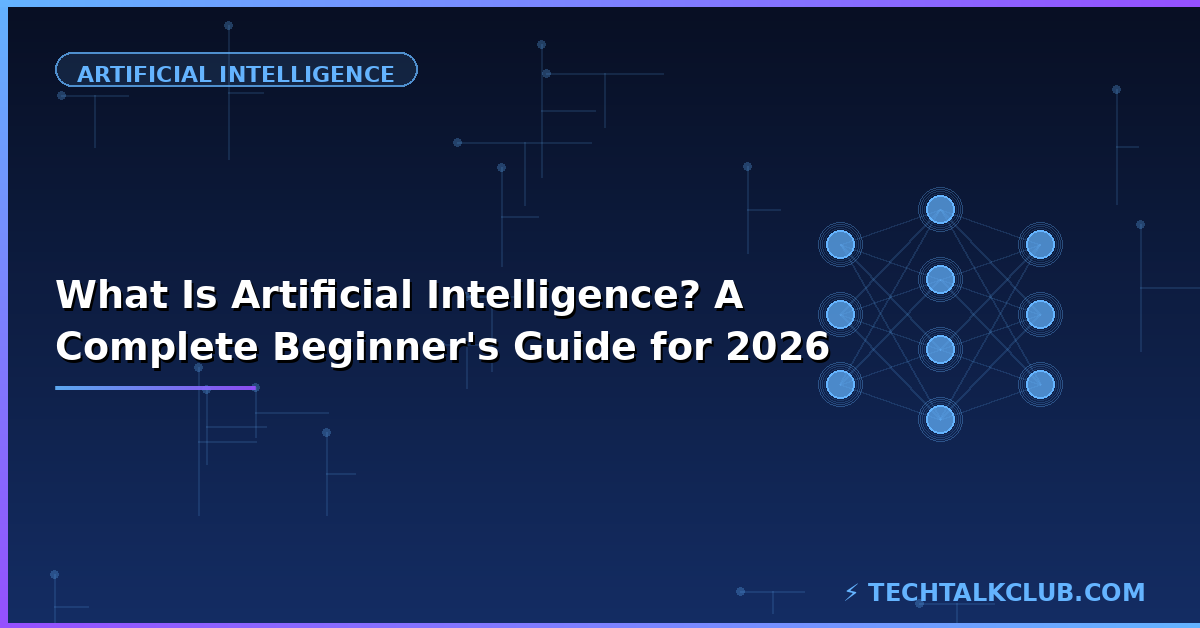 What is artificial intelligence beginner guide 2026 – AI concepts explained