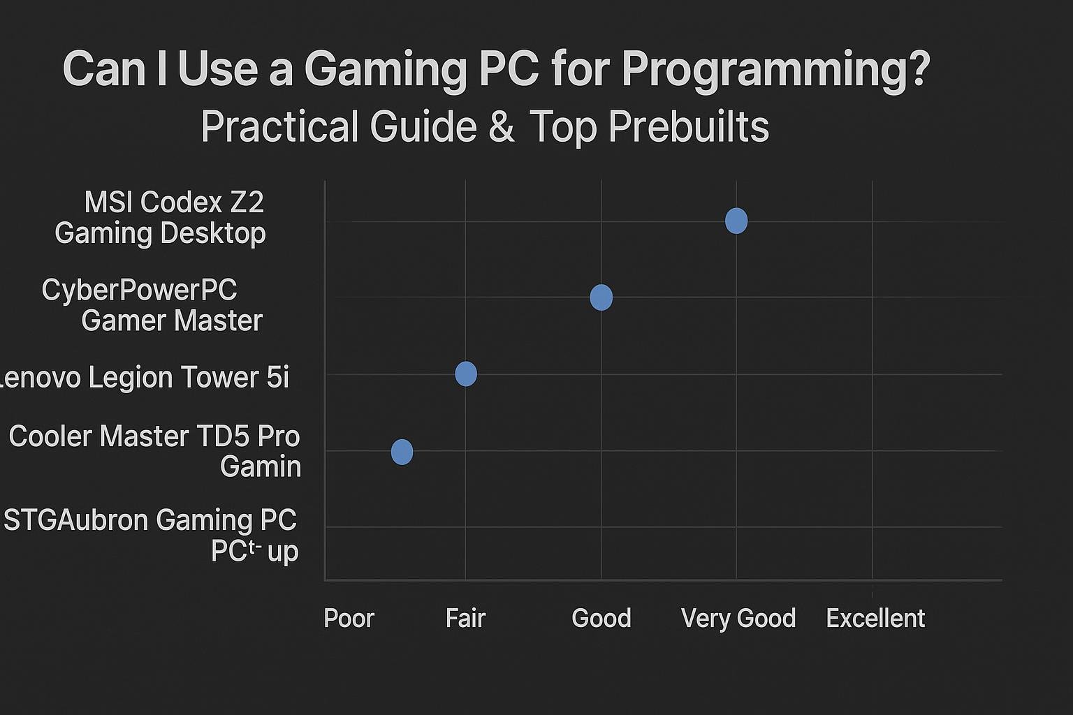 Chart for Can I Use a Gaming PC for Programming? Practical Guide & Top Prebuilts